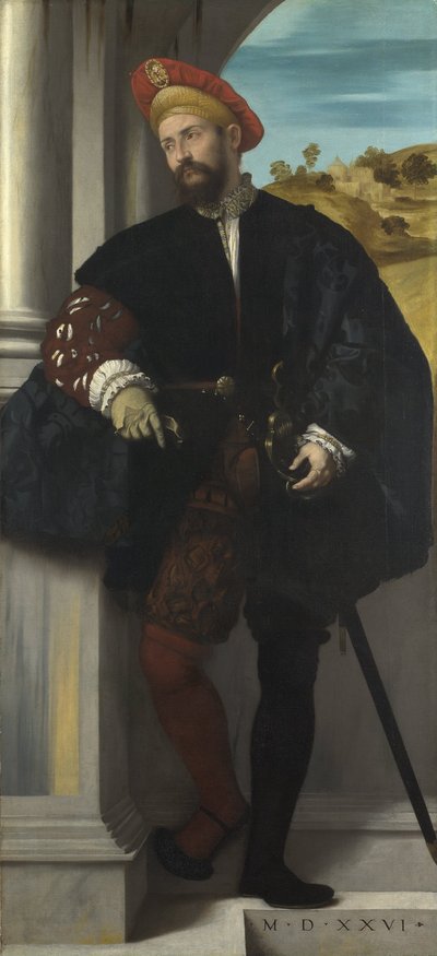 Porträt eines Mannes von Moretto da Brescia